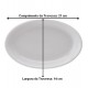 Travessa 21cm Oval Rasa De Porcelana Schmidt